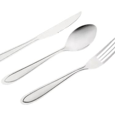 Imagem de Jogo Garfo Faca Colher Mesa Inox 36 Peças Buffet Restaurante