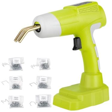 Imagem de Choerinton Kit De Soldador Plástico Sem Fio Compatível Com Ryobi, Bateria 18 V, Pistola Solda Portátil 80 W, Indicador Led, Grampos Quentes Para Reparo Para-Choques Carro (Sem Bateria)