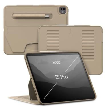 Imagem de Zugu Case Para iPad Pro 13 (M4/M5) 2024/2025, capa protetora fina com suporte para Apple Pencil, despertar/hibernar automaticamente, vários ângulos de visualização, capa para iPad Pro de 13 polegadas