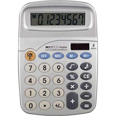 Imagem de Calculadora De Mesa 8Digitos Bateria Cinza - MERCORIENTAL