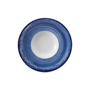Imagem de Prato Risoto 21cm Porcelana Schmidt - Dec. Esfera Azul 2413, 2413, 21