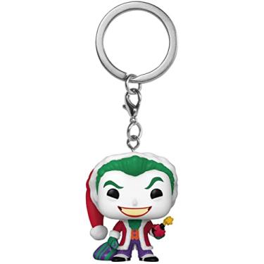 Imagem de Funko POP! Chaveiro: DC Holiday - o Coringa - (WMT) - DC Comics - Porta-chaves de vinil colecionável - Enchimento de meias - Ideia de presente - Mercadoria oficial - Fãs de quadrinhos - Minifigura,