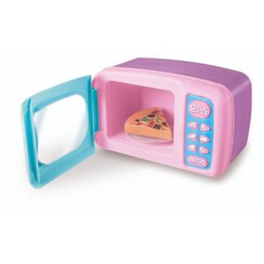 Imagem de Mini Microondas Cozinha de Brinquedo Infantil Menina - Zuca Toys
