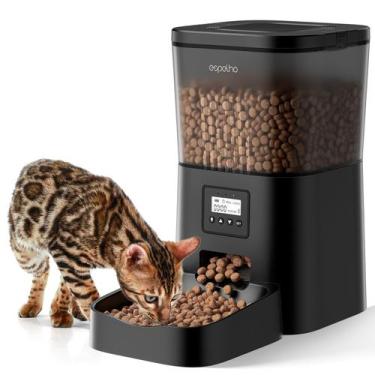 Imagem de Dispensador automático de comida para gatos Espelho 4L com gravador de