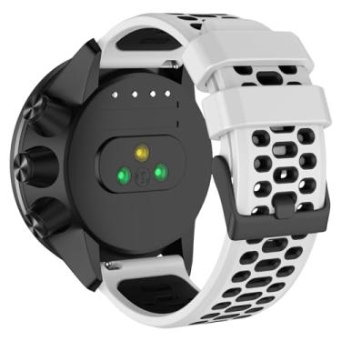 Imagem de ISABAKE Pulseira de relógio de 24 mm de liberação rápida, pulseira de borracha de substituição para Suunto 9 Baro Copper, Spartan Series Pulseiras de pulso inteligentes de 24 mm