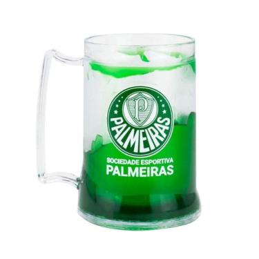 Imagem de Caneca Gel Isolante Térmico 400Ml - Palmeiras - Mileno