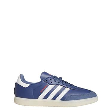 Imagem de adidas Tênis de ciclismo unissex adulto The Velosamba, Wonder Steel/Cloud White/Cloud White-Blue, 14 Women/13 Men