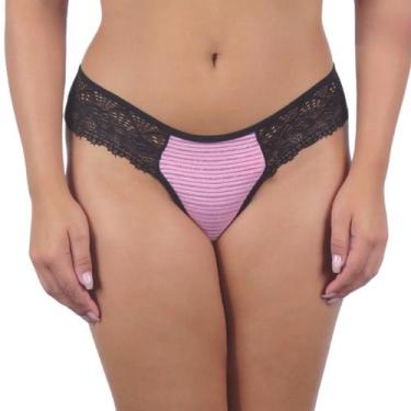 Imagem de Calcinha Renda Tanga Feminina Fio Sexy Conforto Kit 4 Und - Upy Store,