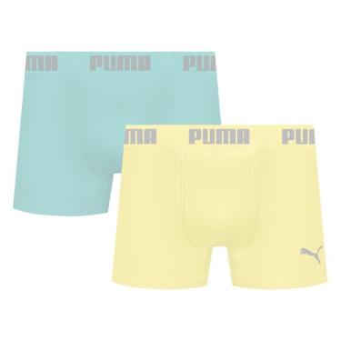 Imagem de Kit 2 Cuecas Puma Boxer Sem Costura Masculina