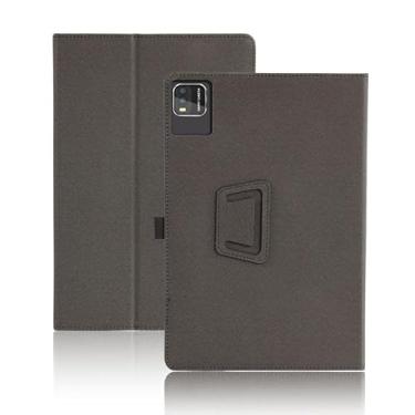 Imagem de INSOLKIDON Compatível com VASOUN TAB 10 MAX/VASOUN M10 Capa para tablet de 10 polegadas, capa ultrafina de couro PU com cobertura total, capa dobrável com suporte dobrável, ímã de alça de mão para