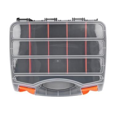 Imagem de AUNMAS Caixa Divisora ​​removível Com Design Transparente Caixa de Armazenamento Portátil para Componentes Eletrônicos e Parafusos Organizador de Plástico PVC Com Vários Compartimentos