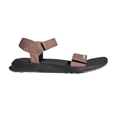 Imagem de adidas Sandálias Terrex Hydroterra leves unissex para adultos, Preto/Argila Quente/Branco, 9 Women/8 Men