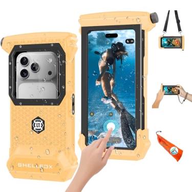 Imagem de Capa de telefone 2025 Mergulho Snorkeling para iPhone 17/16/15/14/13/12/11 Pro Max/XS/X, adequada para Samsung Galaxy S25/S24/S23 [100FT/30M] Capa profissional impermeável para mergulho subaquático