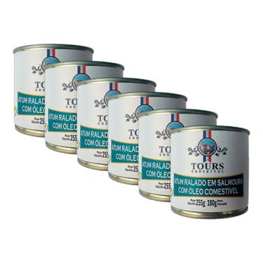 Imagem de Kit 6X: Atum Ralado em Óleo Tours 255g