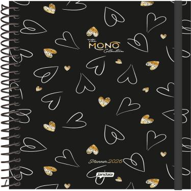 Imagem de Planner 2026 Jandaia Espiral Office Mono 17,5x24,2cm Capa Dura 160 Páginas Sortido