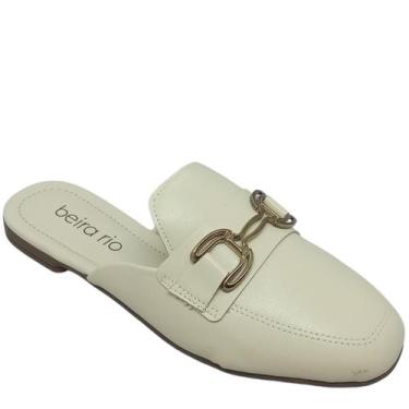 Imagem de Chinelo Beira Rio Casual Feminino com Detalhe de Fivela, Creme, 36