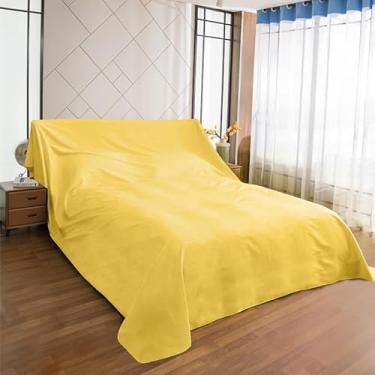 Imagem de SXYMTSW Pano de proteção contra poeira de móveis, capa de cinza respirável para casa, capa de poeira leve, para sofá, cadeira, cama, armário (tamanho: 350 x 300 cm (137,8 x 118,1 polegadas), cor