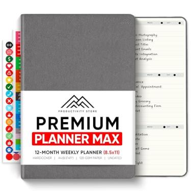 Imagem de 2024 Planner PRO MAX - Melhor planejador diário, semanal e mensal de objetivos e produtividade | Agenda diária sem data 2024-2025 para mulheres e homens | Aumenta a produtividade e a felicidade | Capa