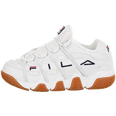 Imagem de Fila Tênis de basquete feminino Uproot, White / Navy-gum, 9