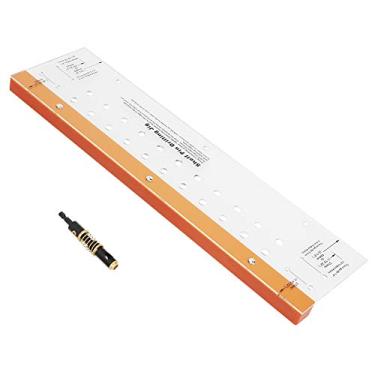 Imagem de Guia de Perfuração de Orifícios de Madeira, Gabarito de Perfuração de Prateleira, Ferramenta de Localizador de Posicionamento de Conjunto de Bits Auto -central para Móveis e