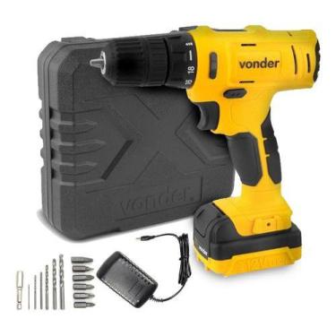 Imagem de Parafusadeira/furadeira com impacto a bateria 12V fonte bivolt automát