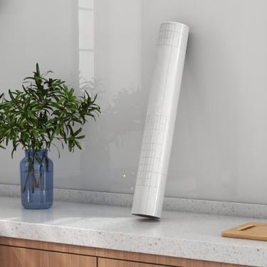 Imagem de Papel de parede de contato transparente para banheiro 39,9 cm x 99,8 cm protetor de parede transparente Backsplash para parede de cozinha película protetora de parede transparente papel de contato à