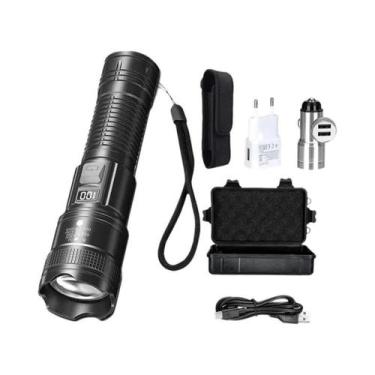 Imagem de Lanterna Tática LED Ultra Brilhante De Alta Potência Recarregável Por 