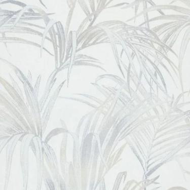 Imagem de Papel De Parede Kylie Folhagem Branco 6835-10