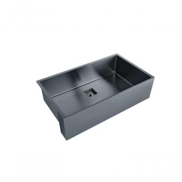 Imagem de Cuba Semi Encaixe Com Válvula Primaccore Farm Sink Black Matte - Debacco