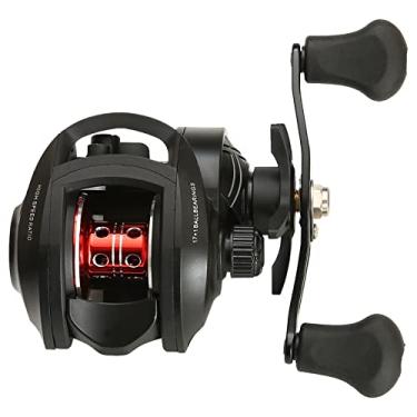 Imagem de Ultra Smooth 17 1 BB Mulinete de Pesca Baitcasting Baitcaster com Arrasto Máximo 8kg Relação Engrenagem 7 2 e Freio Magnético Esterco Potente