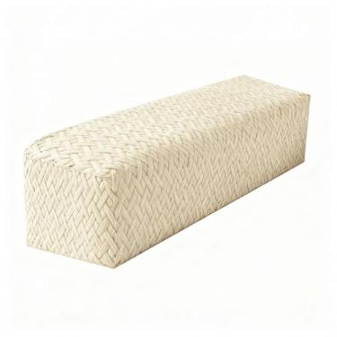 Imagem de Capa de apoio de braço elástica para sofá de uma peça – tecido antiderrapante de cobertura total para decoração de sala de estar, tamanho universal, 71 cm, branco claro