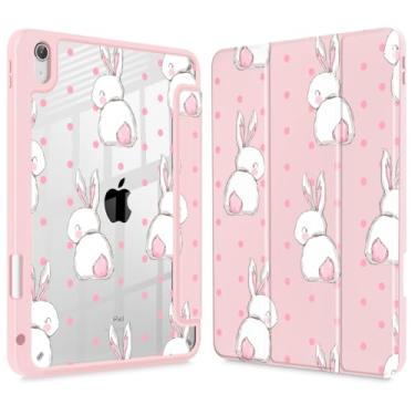 Imagem de May Chen Capa para iPad (A16) 11ª geração 2025, iPad 10ª geração 2022 de 10,9 polegadas, suporte de lápis embutido com capa à prova de choque, capa traseira transparente transparente, despertar