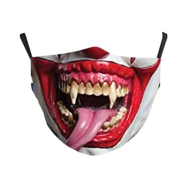 Imagem de Máscara facial Horrible Mouth, impressão 3D, algodão respirável com filtro