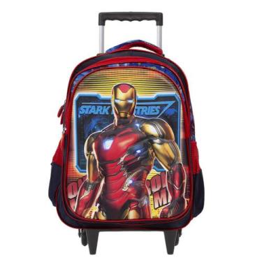 Imagem de Mochila Infantil De Rodinhas Homem De Ferro Alto Relevo - TOYS 2U