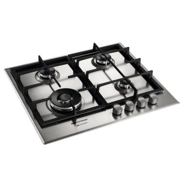 Imagem de Cooktop 4 Bocas Gourmand Brastemp - Bdk60dr Inox 220v