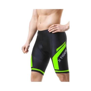 Imagem de Calções de Ciclismo Masculinos com Almofada de Gel Antiderrapante, BR-