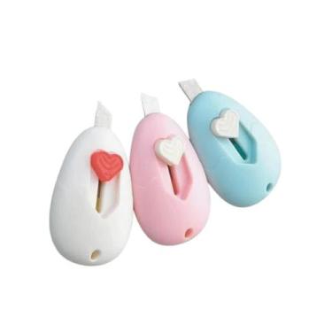 Imagem de Mini Estilete Retrátil De Bolso Plástico Unitário - Cores Sortidas - N