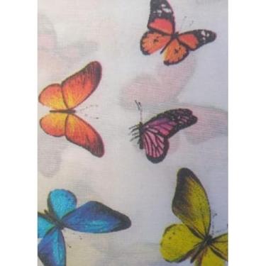 Imagem de Almofada em Formato H com Apoio para Pescoço – Infantil e Adulto – Para Dormir em Viagens e Descanso(Borboleta)