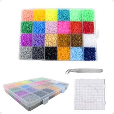 Imagem de Beads 2,6mm 15.000un 24 Cores Pinça Pegboard KIT