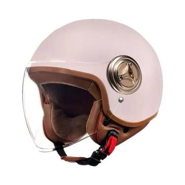 Imagem de Capacete De Moto Retro Com Orelhas De Gato, Leve, Casco Em ABS, Várias