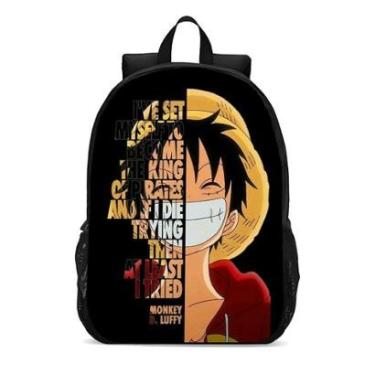 Imagem de Mochila Escolar Infanto Juvenil Anime One Piece Luffy Chapéu de Palha Novidades 0278-Unissex