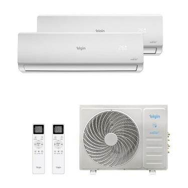 Imagem de Ar Condicionado Multi Split Elgin 18.000 Btus (Hi Wall 9.000 Btus + Hi Wall 18.000 Btus) Quente e Frio 220V R-32