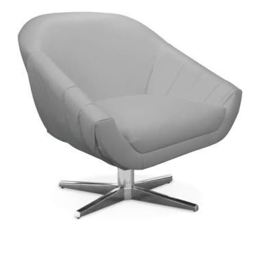 Imagem de Poltrona Giratória Giovana material sintético Base Cromada D03 - D'Ros