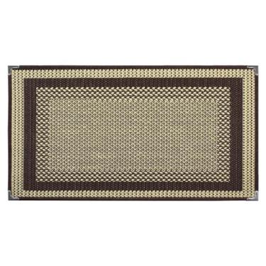 Imagem de Tapete entrada de porta capacho sisal 0,50 x 0,80 decorativo não risca