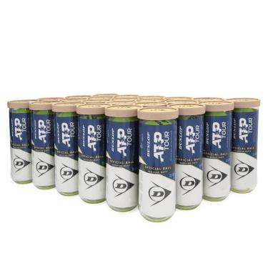 Imagem de Bola de Tênis Dunlop ATP Regular Duty Saibro - Caixa com 24 tubos