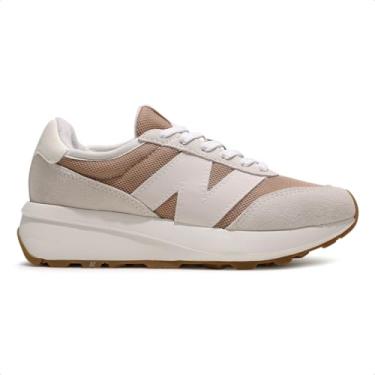 Imagem de Tenis New Balance 370v1 Unisex, Bege/Marrom Claro, 35