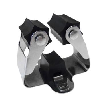 Imagem de 2 peças de clipe de metal para armazenamento na parede, suporte de vassoura, ganchos resistentes, clipe organizador de armazenamento, ferramenta de banheiro, 1 A de metal