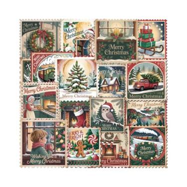 Imagem de Adesivos Estéticos Com Tema De Natal 50PCS Para Scrapbooking, Diário, 