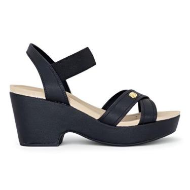 Imagem de Sandalia Modare Ultra Conforto Plataforma Feminina Macia, Preto, 36