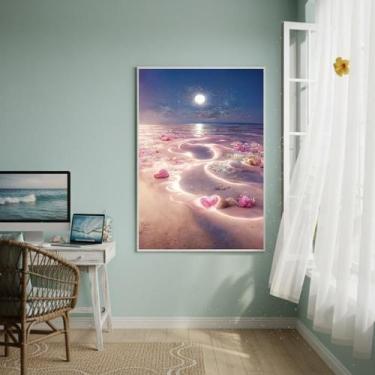 Imagem de Quadro Decorativo Oceano Iluminado-70X50Cm - Quadros On-Line